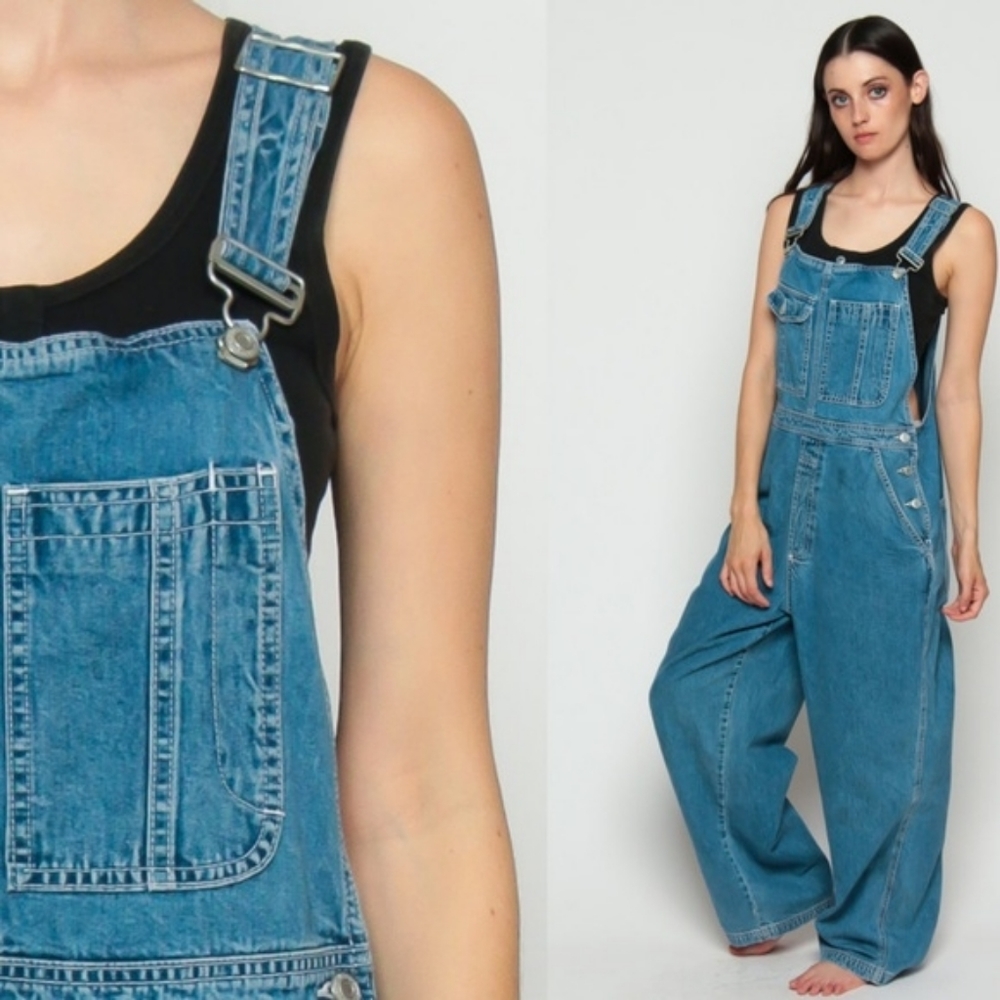 SOLD Vintage Womens Gap L Denim Bib Overals